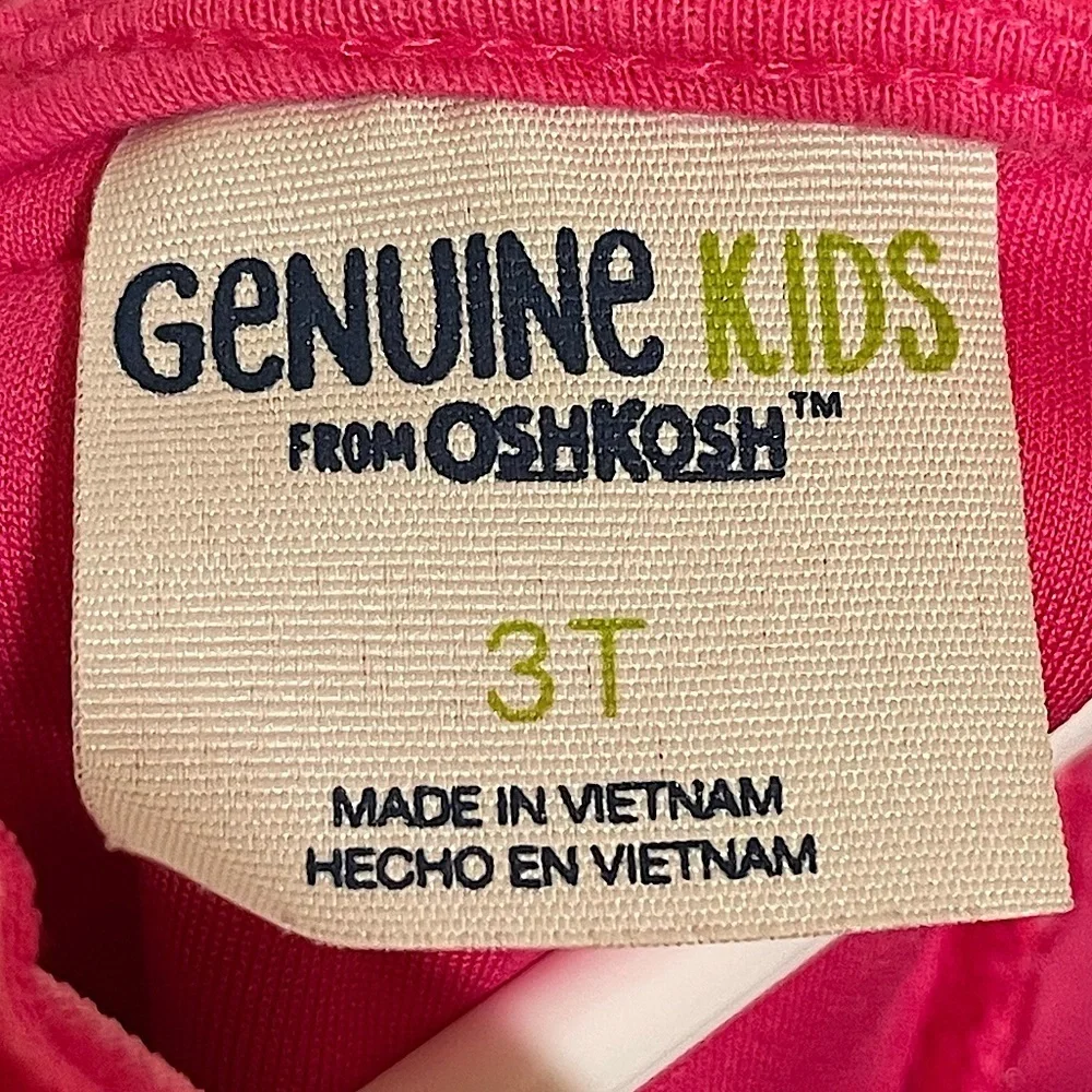 Genuine Kids From OshKosh Toddler Girls Scuba A-Line Dress Pink 3T